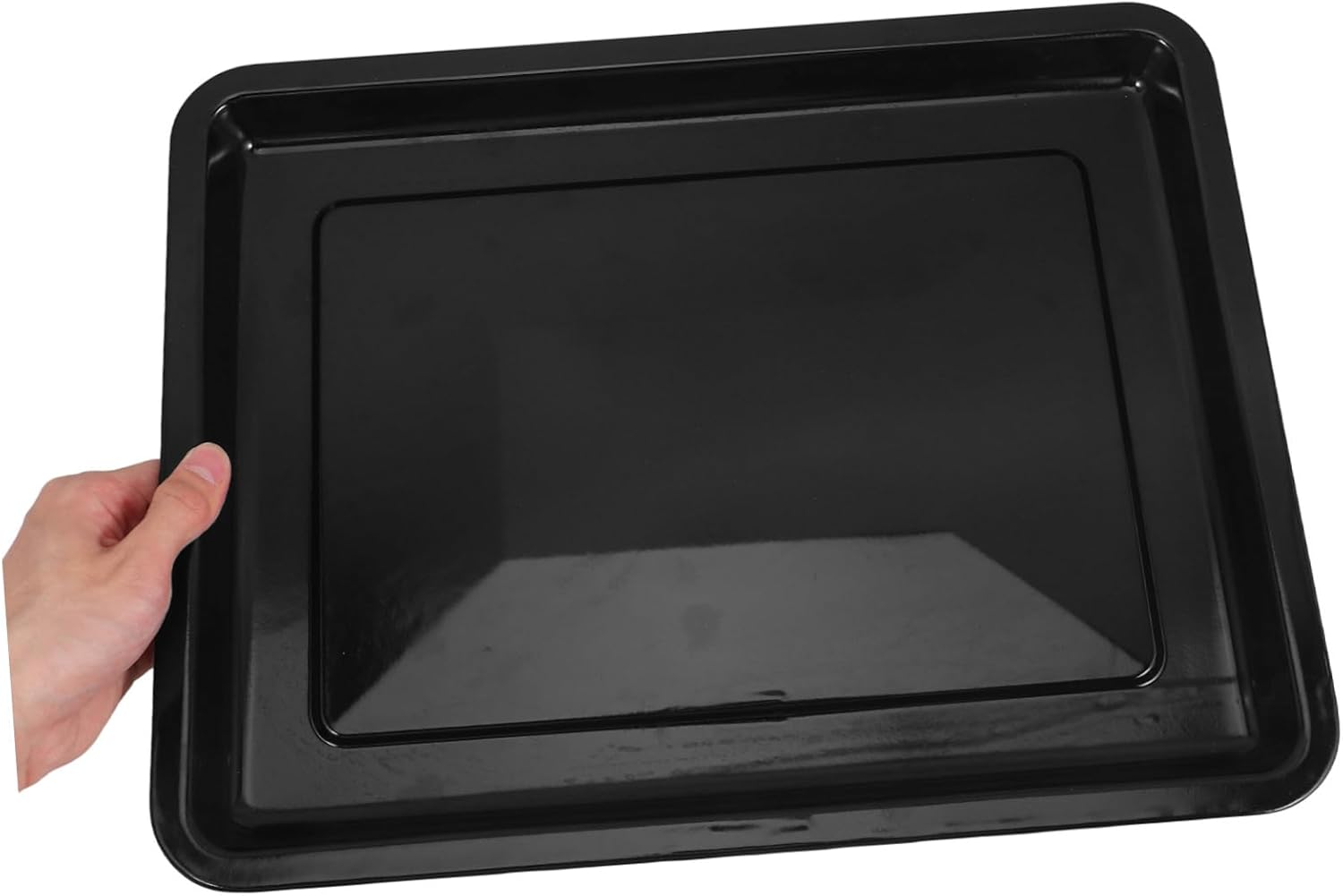 Enamel Baking Tray Wear-resistant Oven Pan Non-stick Baking Dish for Cakes Bread and Desserts Easy to Clean and Store for Kitchen and Outdoor Cooking Shiny Enamel