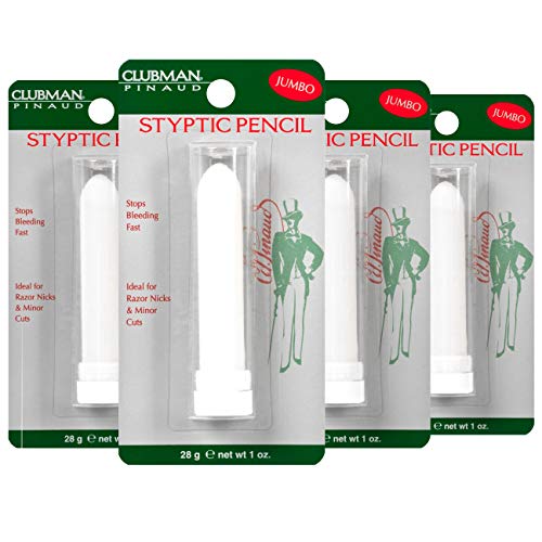 Clubman Jumbo Styptic Pencil, 1 Oz (Pack of 4)