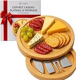 Devenez un expert du fromage avec cet ensemble qui comprend : une fourchette à fromage, un couteau demi-cœur pour le fromage dur, une lame étroite pour le fromage à pâte molle et une spatule large pour le fromage.