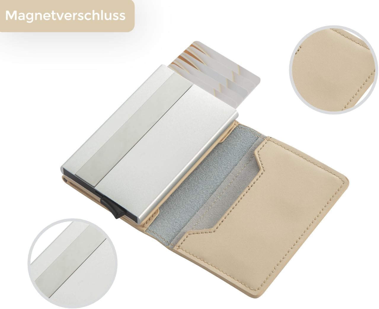 BONNY & SLIDE Kaartenetui met RFID-bescherming - Magnetische