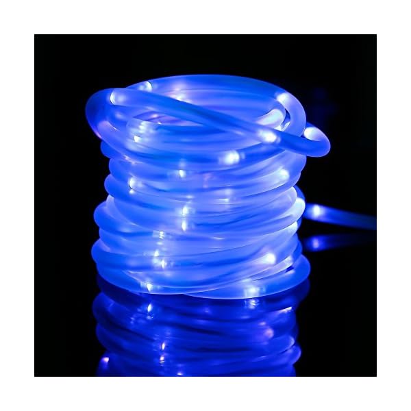 BXROIU Solar Lichtschlauch Lichterkette,10 Meter 100 LEDs Wasserdicht Außenlichterkette, LED Lichterketten für Hochzeit… – Bild 4
