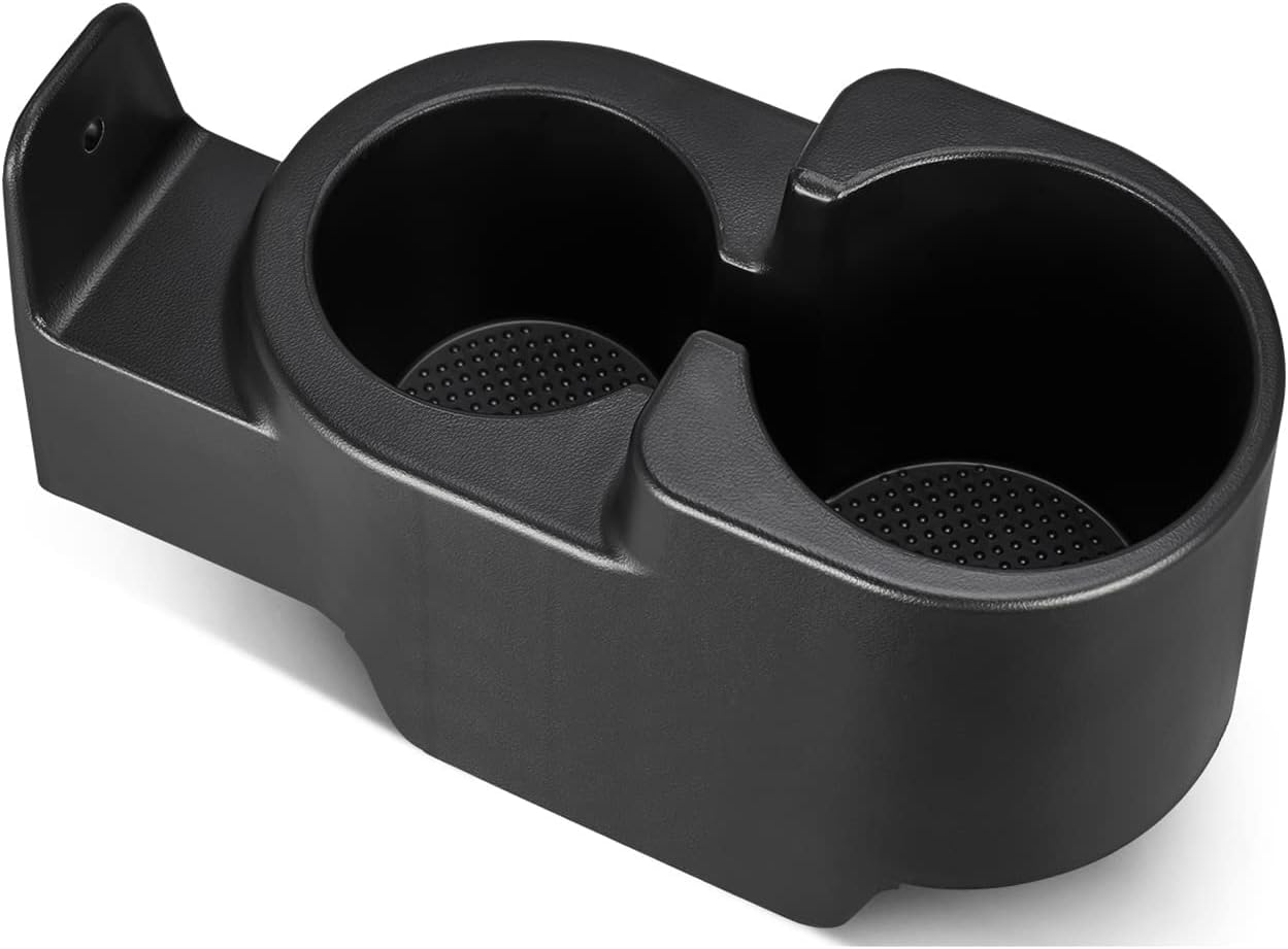 JOYTUTUS Porta bevande auto Fortwo 450/451 1998-2015 portabicchieri anteriore con 2 vassoi per bevande, nero