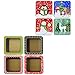 Christmas Empty Tins ([ Total 8 ct ] Square (Penguin, Snowman, Reindeer etc))