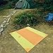 Gralara Picnic Mat Camping Blanket Waterproof Folding Storage Outdoor Picnic Blanket Beach Mat for BBQ Sporting Events Travel Hiking, Orange Yellow