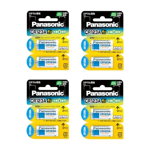 �y4�Z�b�g�F�v8���z �p�i�\�j�b�N Panasonic �J�����p���`�E���d�r CR-123AW/2P �i2���j �J���� �X�}�[�g���b�N �d�r ����