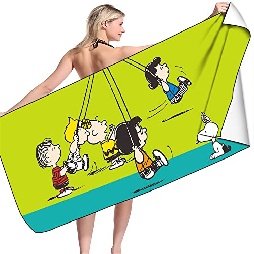 RM-CNN Peauts Snpy Serviette de bain 70 x 140 cm - Serviette de plage pour enfants garçons et filles - D2, 70 x 140 cm Cover