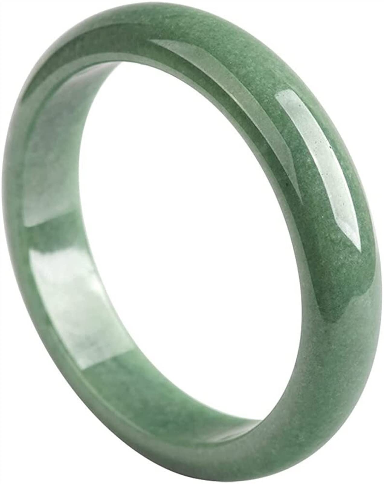 Amazon.com: Natural Genuine Green Jade Bangle Bracelet for  display picture 1