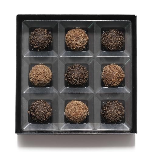 Friars Milk & Dark Rum Truffles - 9 Pieces | Luxury Hamper Dark & Milk Alcoholic Chocolate Truffle Assortment | Special Premium Choc for Valentines, Anniversary & Birthday Gift - Image 3