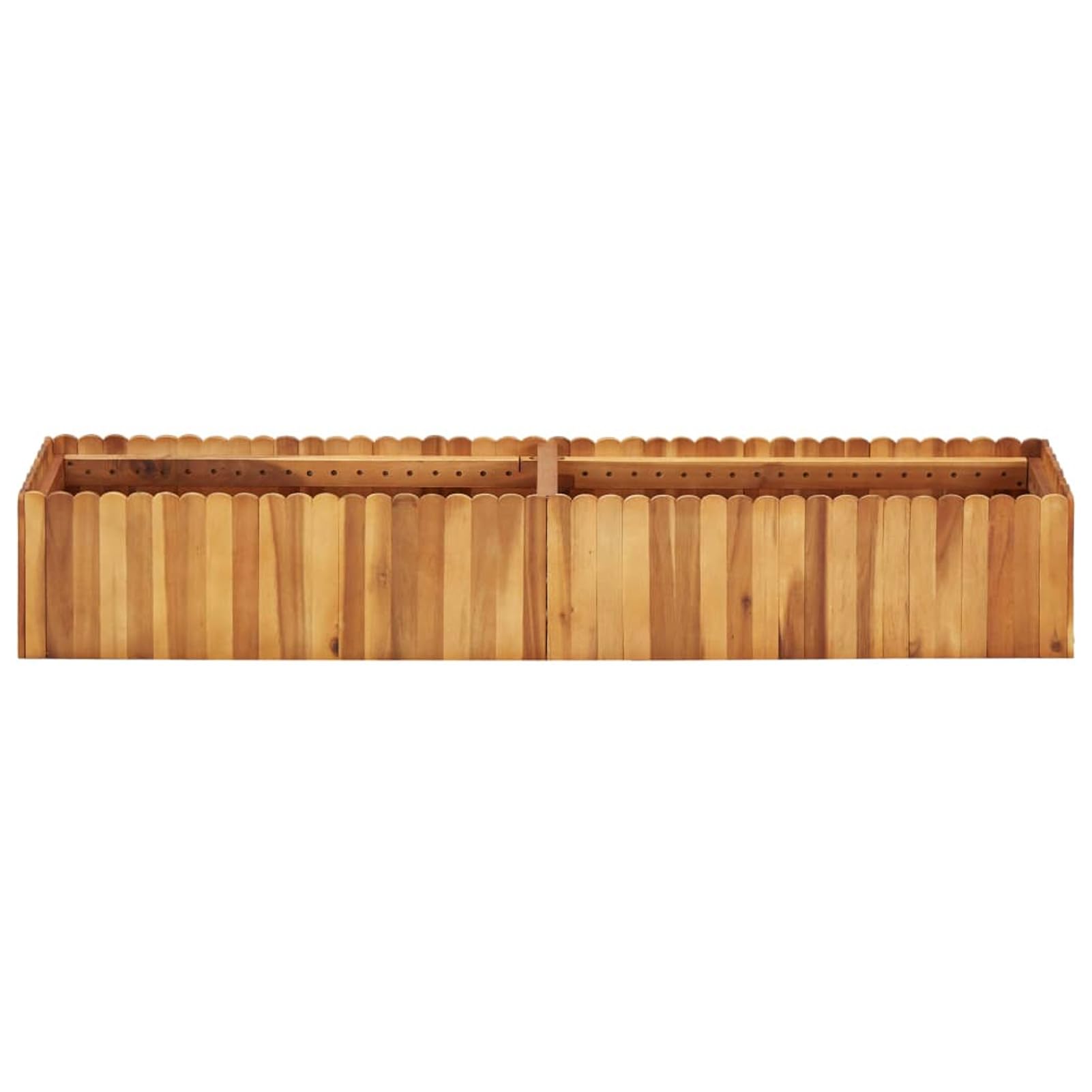 Arriate, Mesa De Cultivo, Huerto Domestico, Cultivo De Plantas Aromaticas, Arriate De Jardín, de Madera Maciza de Acacia 150x30x25 cm