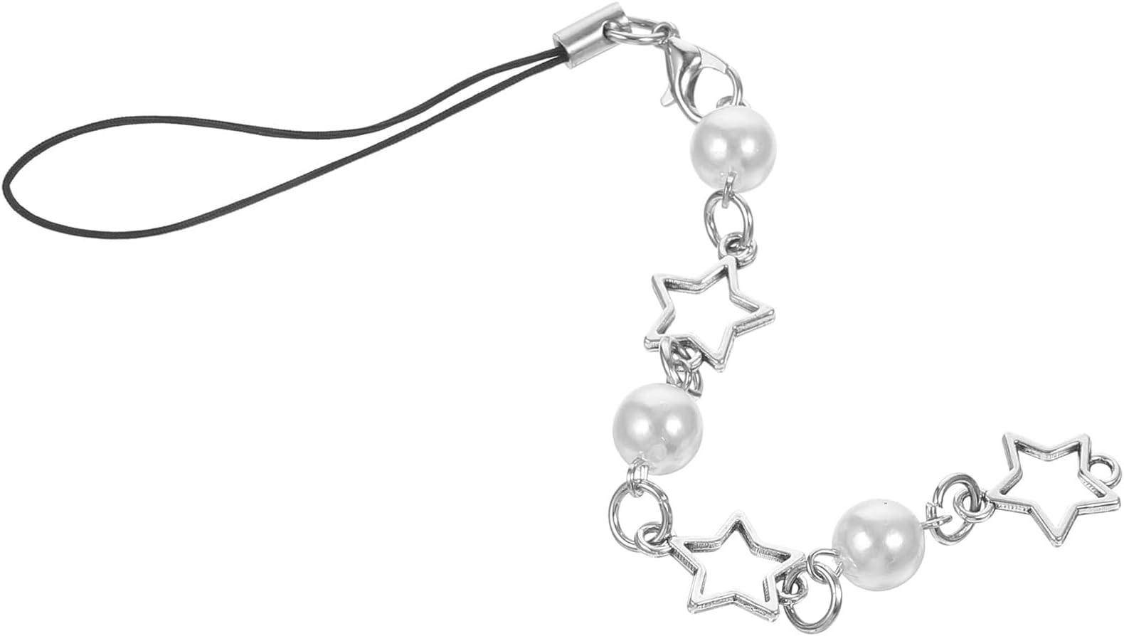 Phone Charms Strap - Beaded Phone Lanyard Wrist Strap Star Shape Beaded Phone Charms Phone Charm String Decoration Accessories for Keychain Phone Chain Strap