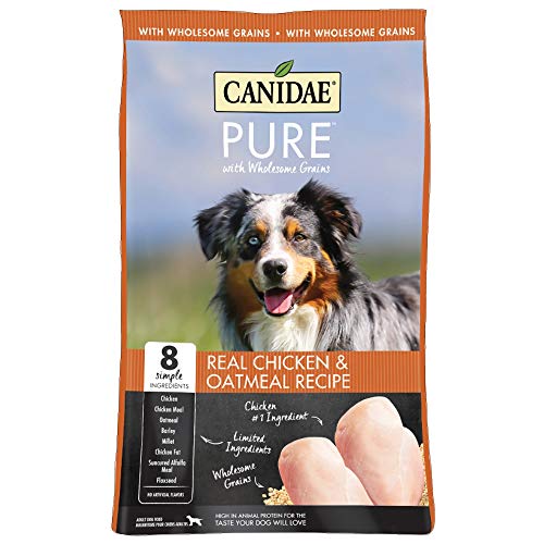 CANIDAE Pure Real Chicken & Oatmeal Recipe Dry Dog Food, 4 lbs.