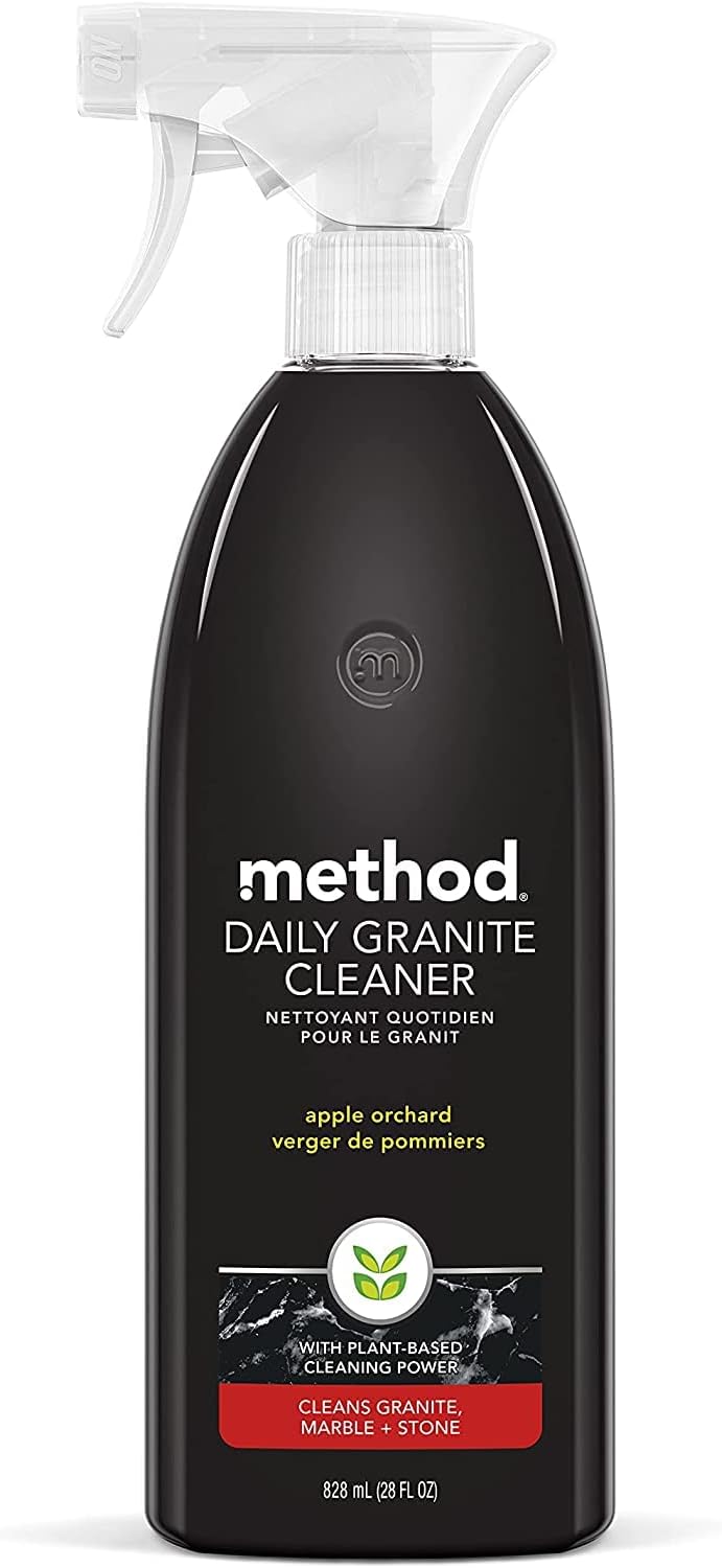Method Daily Granite & Marble Cleaner Spray, Apple Orchard, 28 Ounce, (Pack of 3)