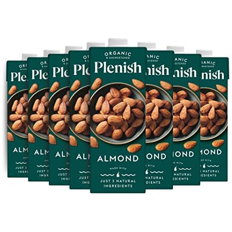 Plenish Unsweetened Organic Almond Milk 1L (8x 1Litre) Cover