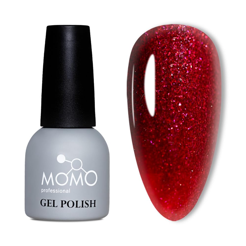 MOMO professional Kalıcı Oje S031 Parıltılı Vişne 14 ml