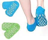 2 Pairs Moisturizing Socks, WalTok Gel Socks Soft Moisturizing Gel Socks, Gel Spa Socks for Repairin
