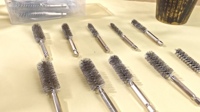 Image of Zonon 30 Pcs Bore Brush for Drill Wire Bore Cleaning Brush Set for Power Drill Impact Driver 1 /4 Inch Hex Shank, 8, 10, 11, 12, 13, 15, 16, 17, 18 and 19mm (Stainless Steel)