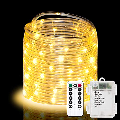 LED Rope Lights 32.8ft 100 LED Strip Lights Cosumina Waterproof Fairy Lights Dimmable