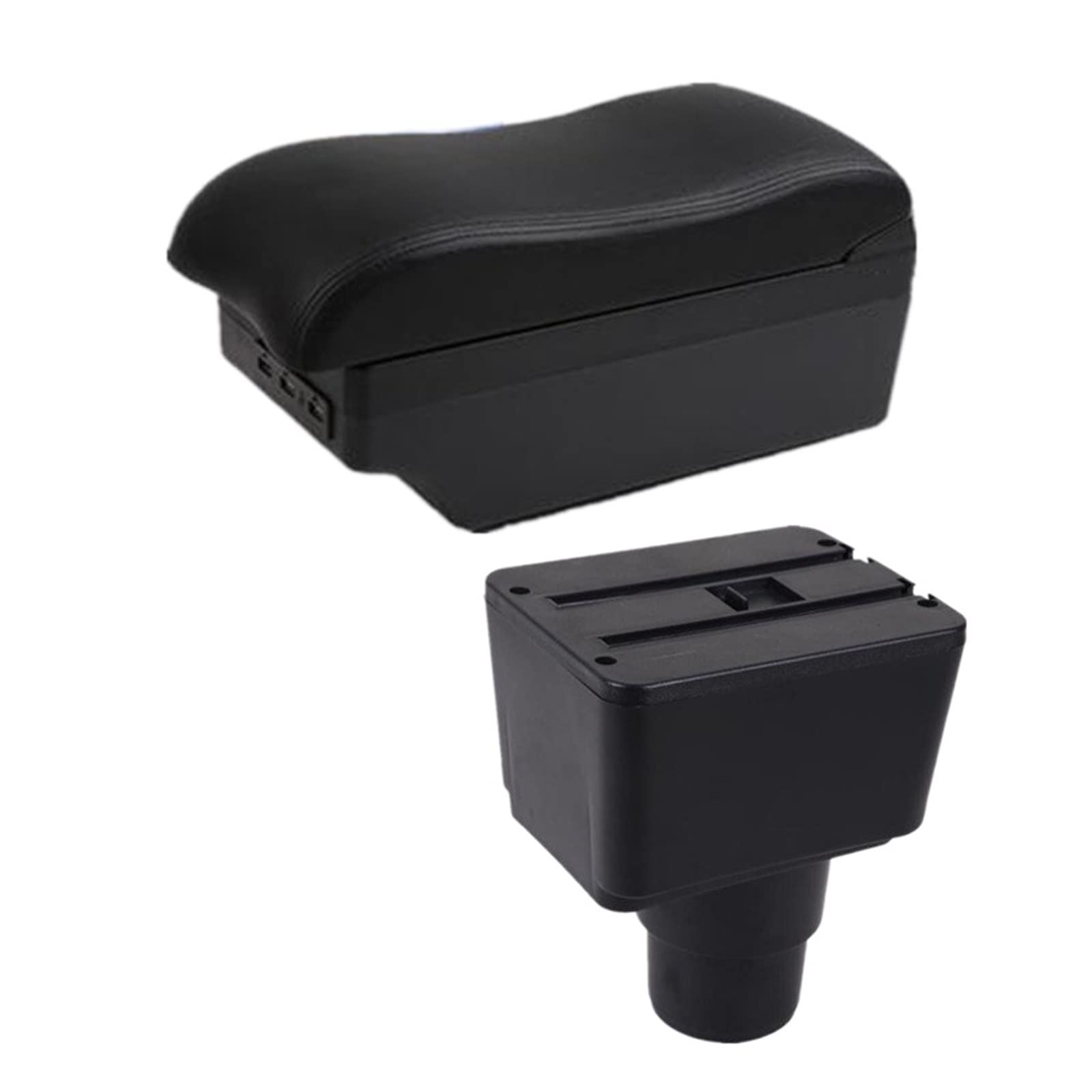 Baiqimv For Ford For EcoSport 2018-2023 Armrest Box Car Armrest Box Central Storage Box Retrofit With USB Car Accessories