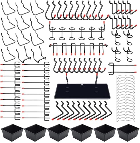 156個 有孔ボード フック パンチングボードフック 専用T型フック メッシュフック 穴 ピッチ25mm プラボックス付き 吊り下げラック 固定 止め 金具 商品展示 ディスプレ スチール製 壁面収納 取り付け簡単