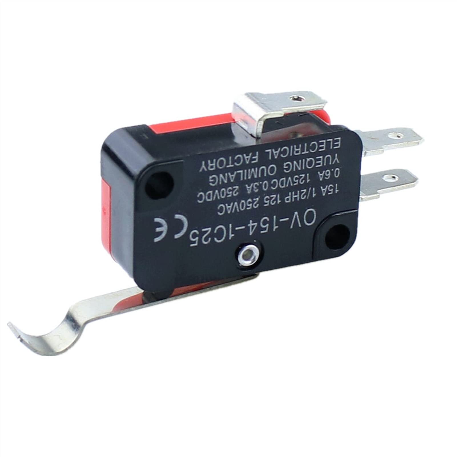 Interruptor de límite 1 Piezas 5 10 Micro Interruptor SPDT Abrir/Cerrar V-154-1C25(10 Pcs)