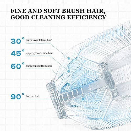 Elektrische zahnbürste kinder, U-förmige automatische Zahnbürste für Kinder, 5 Gang Autobrush Reinigungsmodus, essbare weiche Borsten zahnbürste kinder 360 grad für Kleinkinder entwickelt – Bild 3