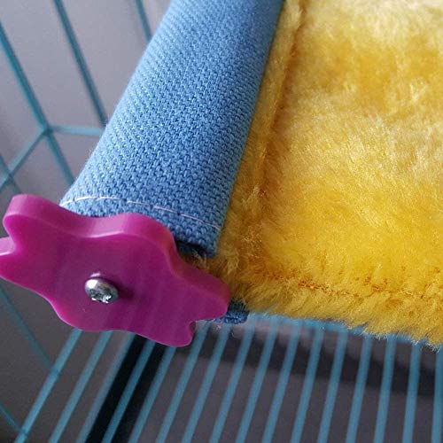 Image of Bird Nest Bed Hammock Toy Hamster Warm Comfortable Hanging House Perch Stand for Parrot Parakeet Cockatiel African Grey Cockatoo Lovebird Conure Finch Chinchilla Rat Gerbil Cage Accessories (L)