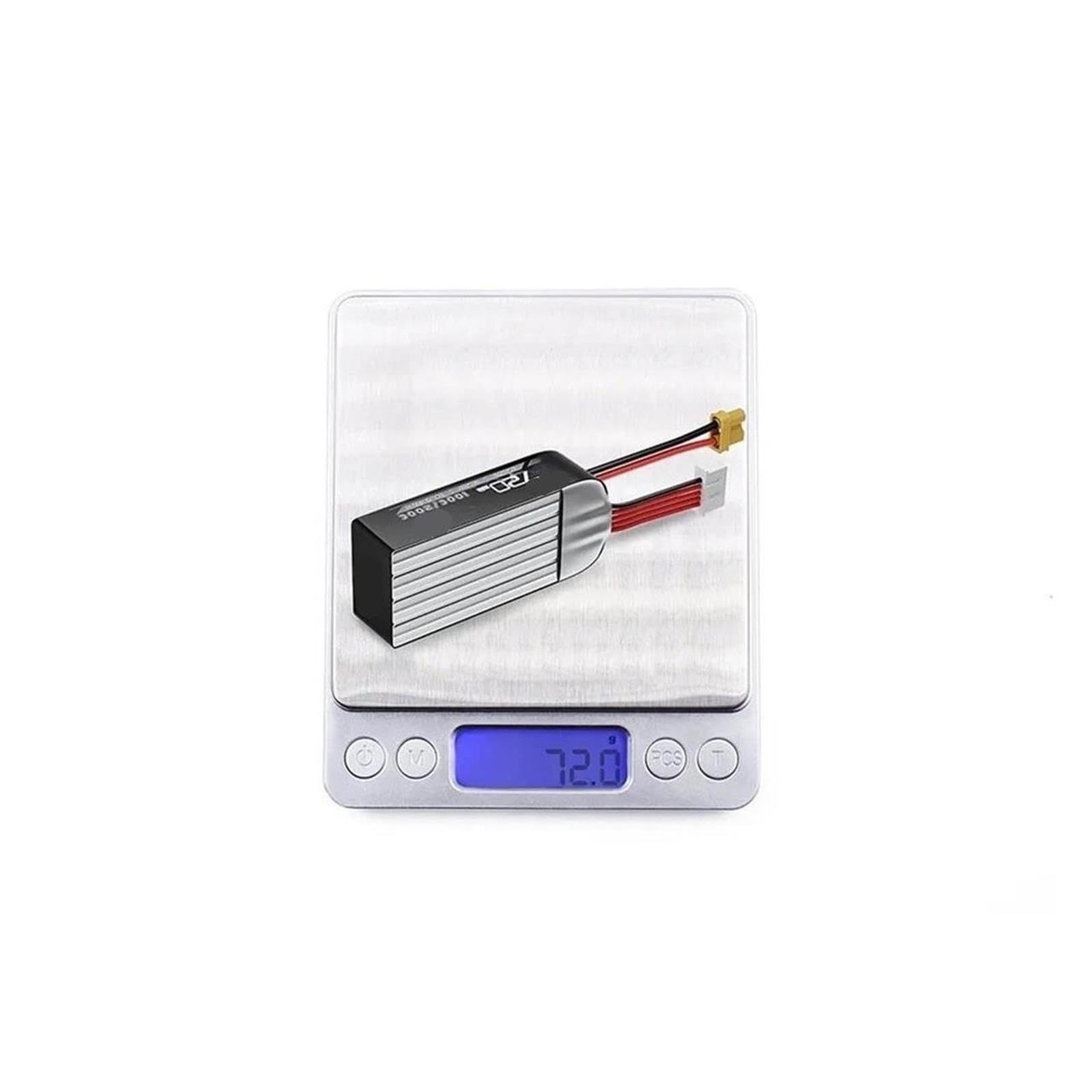 Batteria LiHV 4S 720mAh 100C, XT30, quadricotteri 2-4 pollici