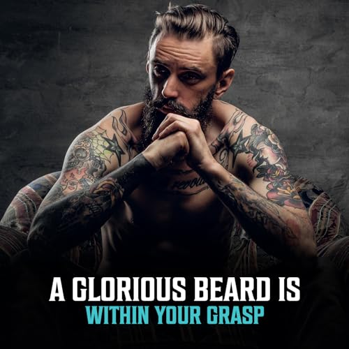 Image of Viking Revolution Beard Oil - Sea Salt - 1 fl oz | 100% Natural Ingredients - Formulated with Argan Oil & Jojoba Oil - Softens Rough Hair & Hydrates Skin - Sea Salt Scent