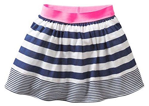 Carter's Baby Girl's Dot Striped Skort (6 Months, Navy Stripe)