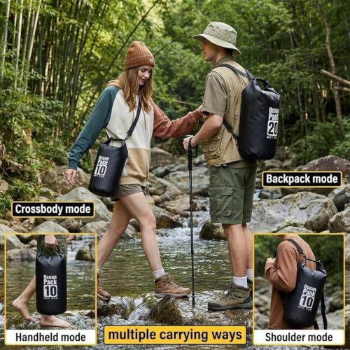 Image of Floating Waterproof Dry Bag for Kayaking Boating Paddle Boarding | 5L /10L /15L /20L /30L Lightweight Large Waterproof Backpack Keeps Gear Dry And Afloat For Hiking Camping Beach With Roll Top