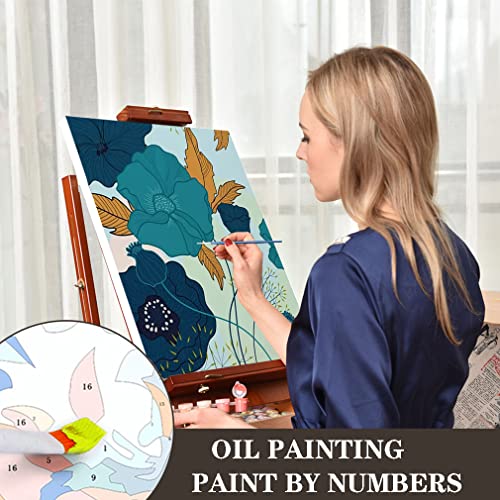 6 Pack Paint By Number For Adults-Paint By Numbers Flowers,Flower Paint By Number Perfect For Gift Home Wall Decor(6 Pack,8X12Inch) #TOP2