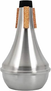 Lightweight Practice Trumpet Mute Silencer Alloy Trumpet Straight Mute Silencer Reduce Sound for Jazz