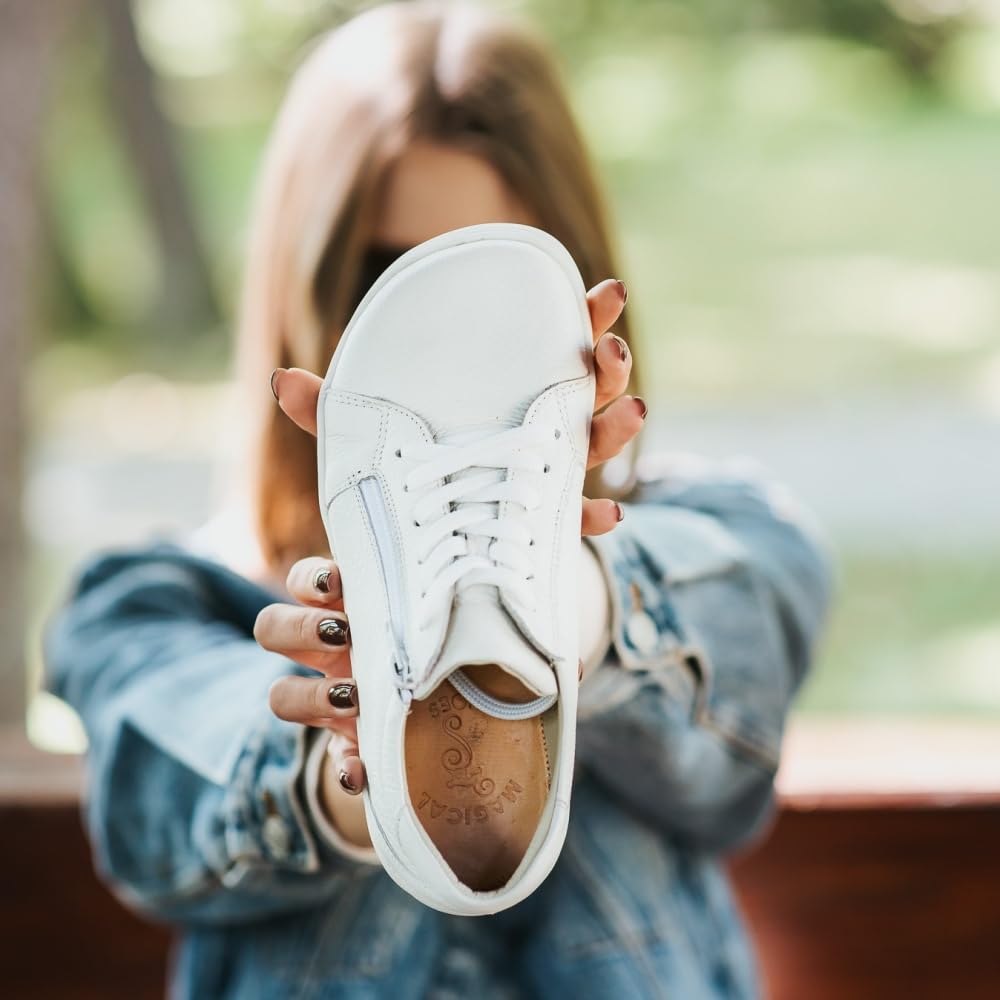 Magical Shoes Barfußschuhe für Damen & Herren, Minimalschuhe atmungsaktiv, Halbschuhe Ultraleicht, minimalistische Schuhe, Schnürschuhe extrem leicht, Barefoot Shoes, Echo