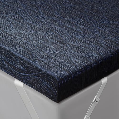 Extra Firm Mattress Topper Full Size 3 Inch High Density Cooling Memory Foam Mattress Topper For Back Pain Relief Bamboo Charcoal Cooling Gel Infused Bed Topper with Washable Cover CertiPUR-US