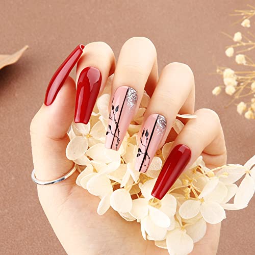 TOMICCA Gel Nagellack- Nude Grün Rot Rosa Gel Nagellack UV Set, Pastel Farben Gellack für Gelnägel Pastel-Gel Nails DIY… – Bild 3