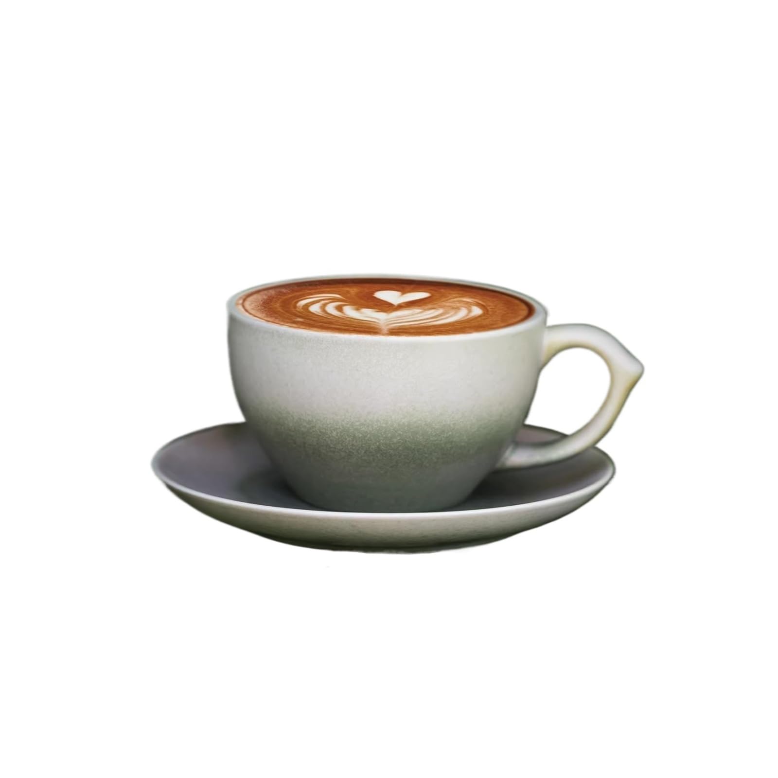 Tasses café en céramique avec soucoupes NEBE pour expresso et latte