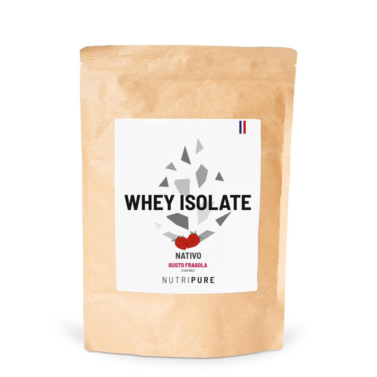 SIERO DI LATTE ISOLATO NATIVO, FRAGOLA, 750 G