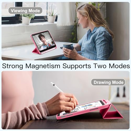 Image of Akkerds Compatible with iPad (A16) 11th Generation Case 11 Inch 2025, for iPad 10th Generation Case 10.9 Inch 2022 with Pencil Holder, Slim Trifold Stand Protective Cover with Soft TPU Back,Watermelon
