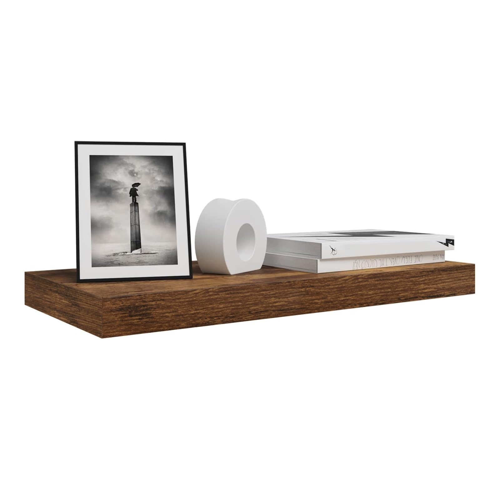 WOLTU Estanteria Pared Flotante, Juego de 2 de Madera de MDF, para Salón, Cocina, Pasillo RG9368hov-2 | Estantería de pared, estantería para libros, para decoración de oficina, salón, dormitorio, cocina
