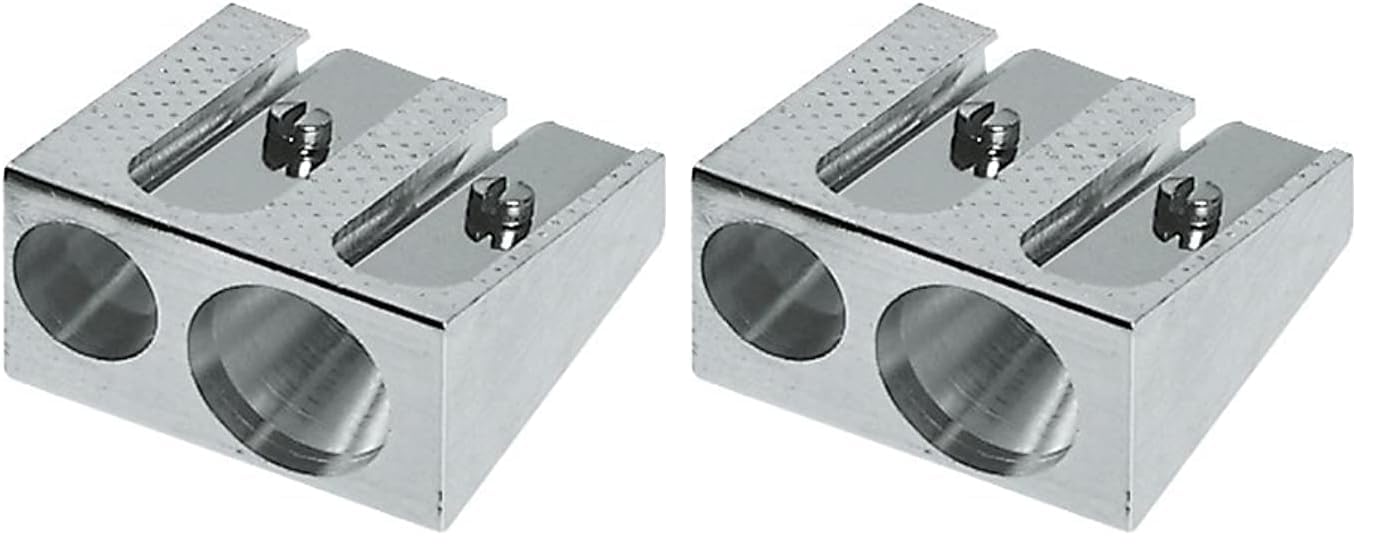 Faber-Castell Miscellaneous 50-34 Metal Twin Sharpener, (Pack of 2)