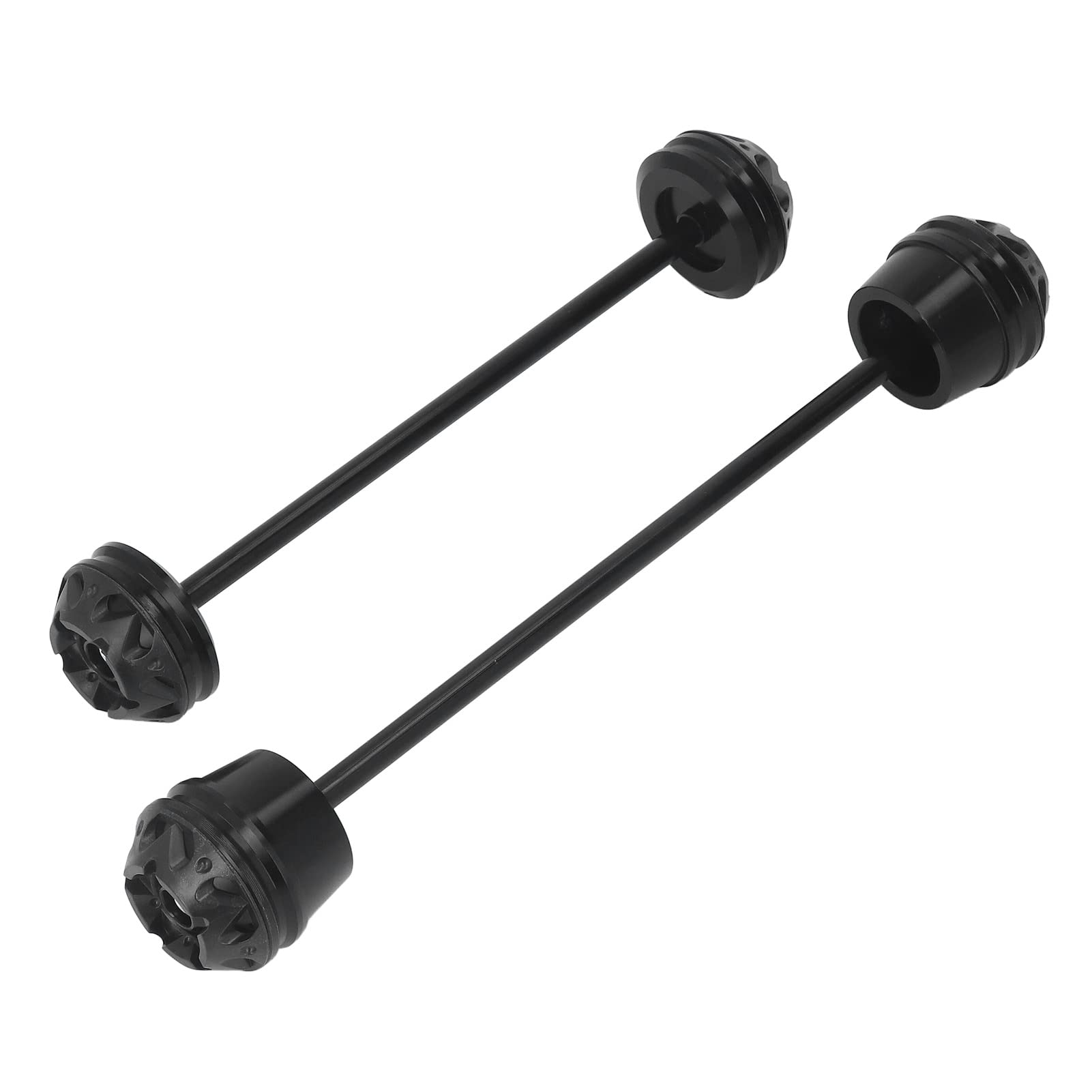 Dioche Eje Trasero MT-07 Caída de Rueda de Motocicleta de 2 Piezas para MT‑07 2014‑2016 y FZ‑07 2014‑2016 - Bolas Anticaída del Eje de Rueda Delantera y Trasera de Repuesto de Aleación de Aluminio