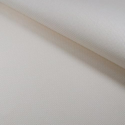 Image of KCS 59 inch x 1 Yard (93cmx149cm) 11ct Counted Cotton Aida Cloth Cross Stitch Fabric (Ecru)