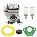Harbot Carburetor with Gasket Fuel Line Kit for Earthquake Ardisam E43 Auger 300486 11334 43CC 51.7CC 2 Cycle