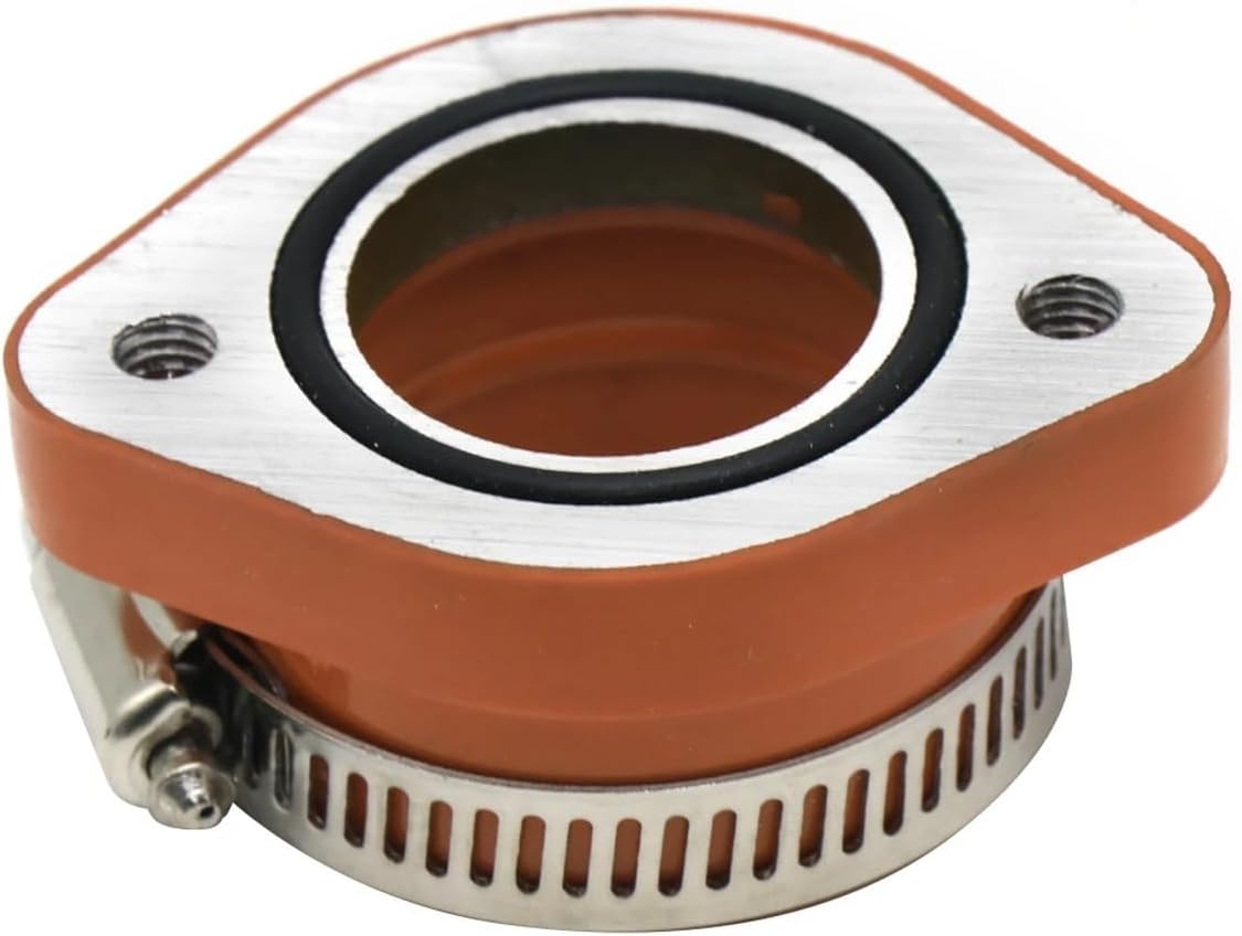 Motorcycle Carburetor Adapter Inlet Intake Pipe For PE26 28 30 PWK21 24 26 28 30 Carburetor For 110 125 150 200cc(Yellow)