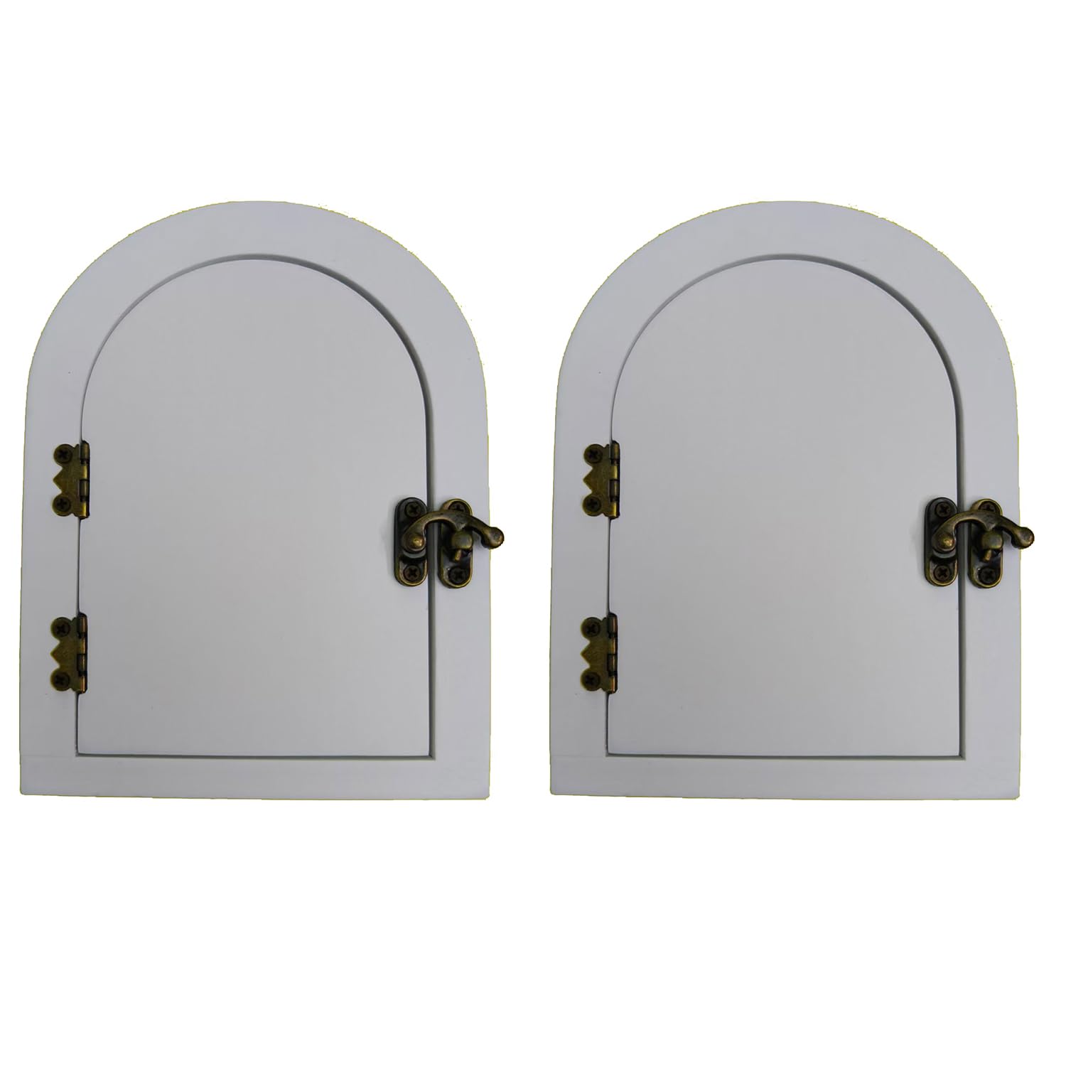 Lot de 2 cache-prises en bois blanc - Cache prise mural discret pour la maison