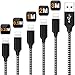 Produktbild GIANAC USB Phone Ladekabel, [5Stück 0.25M,0,5M, 1M, 2M,3M] Nylongeflecht Schnellladekabel and Datenkabel für Phone 11/11Pro/11Pro MAX/X/XS MAX/XR/8/8 plus/7/7 plus/6s/6s plus/6/6 plus/SE/5C
