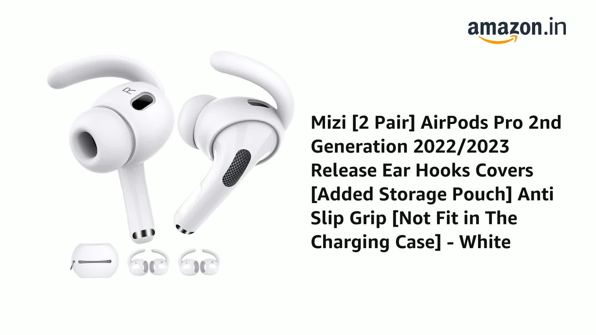 Mizi [2 Pair] Air Pods Pro 2nd Generation 2022/2023 Release Ear