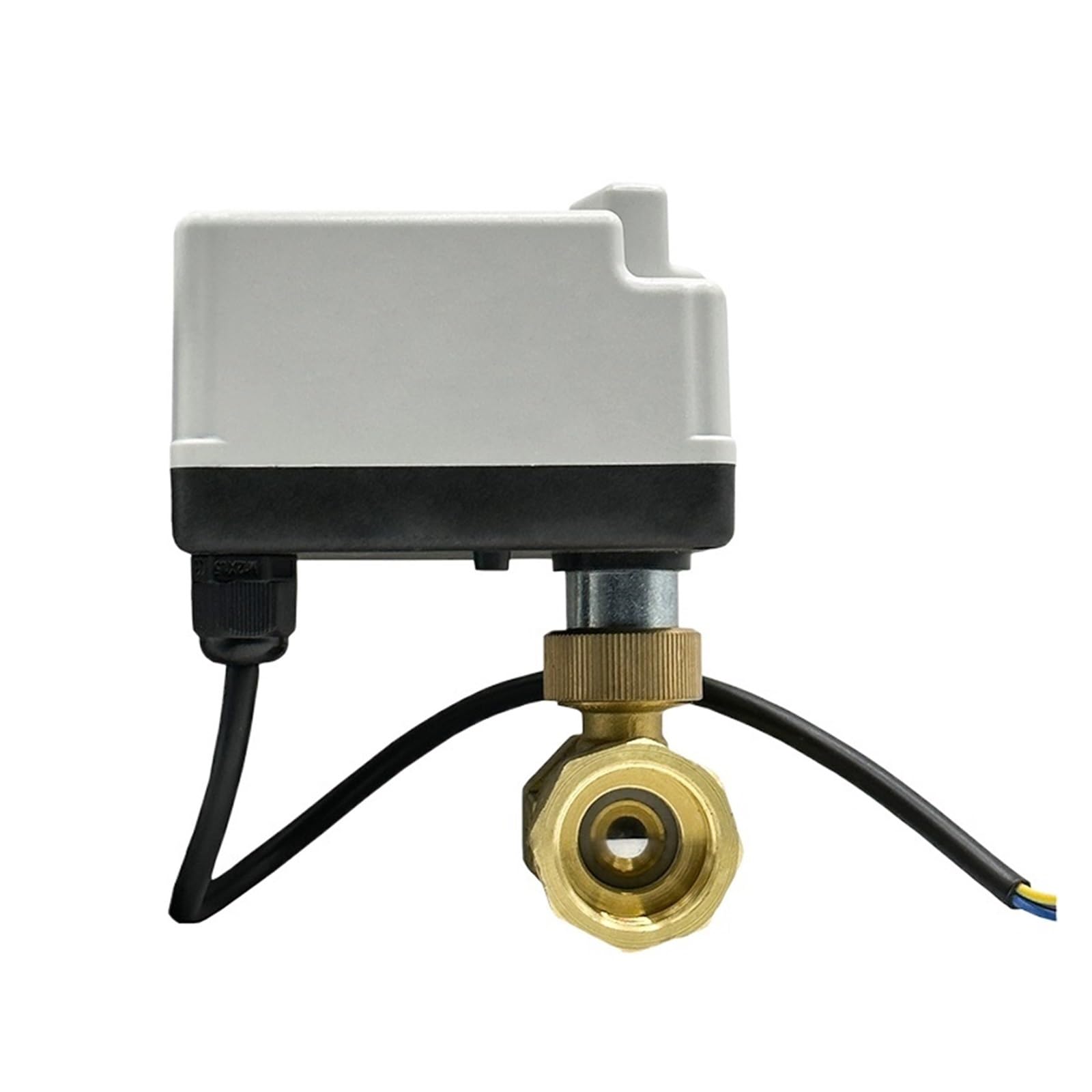 Ball valve, Mosiężny elektryczny zawór kulowy 1/2 "3/4" 1 "2" zawór kulowy z napędem 3-przewodowy 2-drogowy elektryczny zawór kulowy z przełącznikiem ręcznym,for Gas, Oil, Liquid, Water(1")