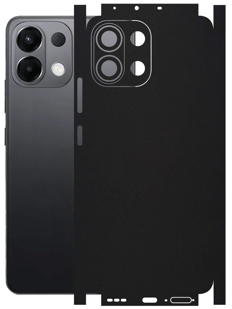 AtOdds Mobile Skin Sticker Wrap | Compatible for Oppo K13 (5G) | Scratchproof Matte Finish | Full Coverage for All Sides & Camera Protection (Matte Black)-image-41