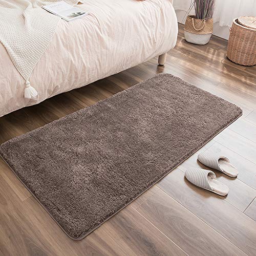 Tapis de bain doux et anti-dérapant avec microfibre shaggy